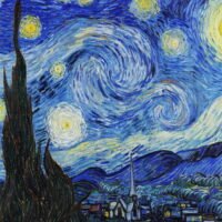 Van Gogh - Starry Night, Leinwanddruck und Poster / canvas print and poster