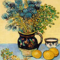 Van Gogh - Still Life with Earthenware and Bottles, Leinwanddruck und Poster / canvas print and poster