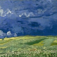 Van Gogh - Wheatfield under Storm Clouds, Leinwanddruck und Poster / canvas print and poster