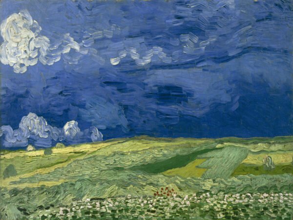 Van Gogh - Wheatfield under Storm Clouds, Leinwanddruck und Poster / canvas print and poster