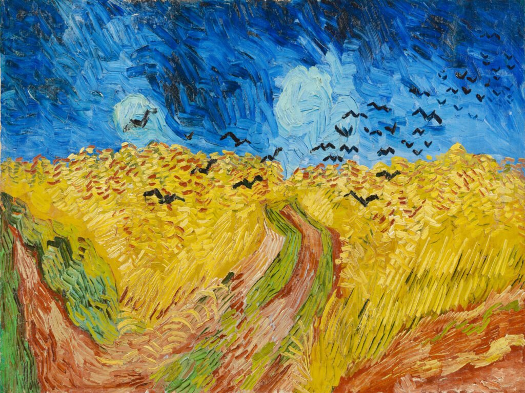 Van Gogh - Wheatfield with Crows, Leinwanddruck und Poster / canvas print and poster